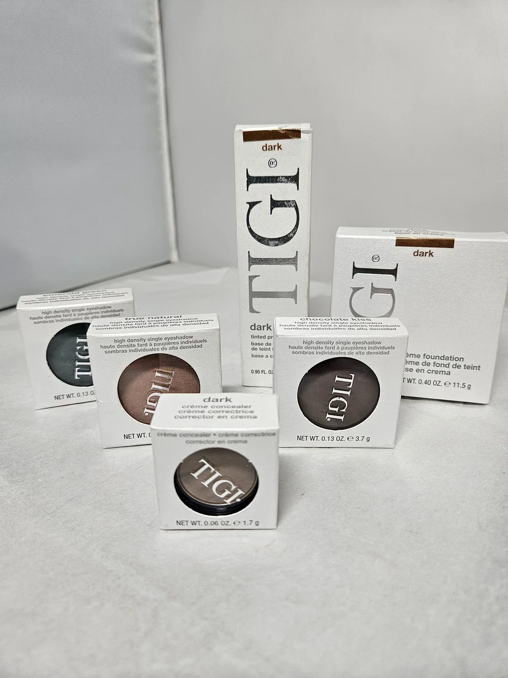 Bundle Of 6 TIGI Cosmetics Make-up Foundation Eye Shadow